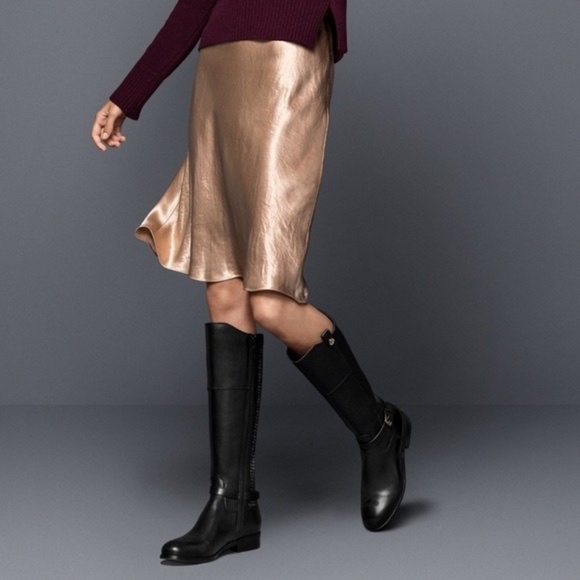 Cole Haan Galina Leather Riding Boots Black Size 7.5 - Picture 10 of 10